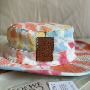 LOEWE Paula's Ibiza Tie Dye Canvas Hat (NWT)🔥🔥